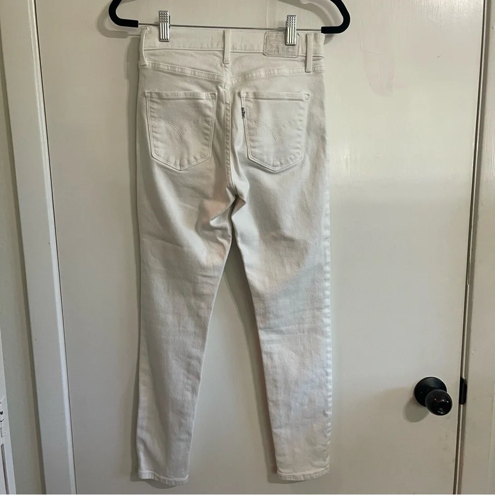 Levi’s White 311 Shaping Skinny Denim Jeans Size 26 - Picture 4 of 11